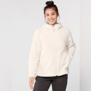 The North Face Ridge Fleece F/Z Hoodie Women's- Gardenia White size Medium
